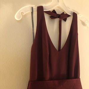 Burgundy Bridesmaid Dress